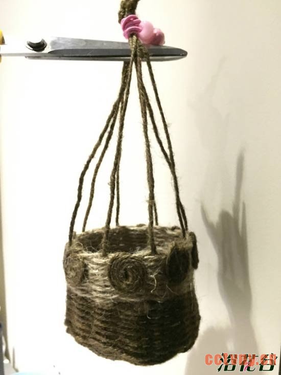 自制吊盆（麻绳）